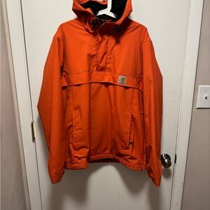 Carhartt Men's Vibrant Orange Raincoat